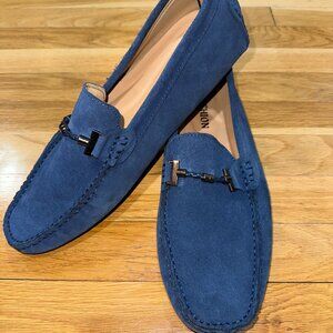 Mens Navy Blue Loafers - NEVER WORN - Size 10.5